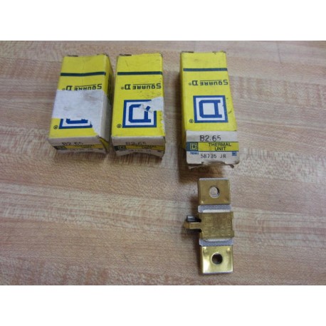 Square D B2.65 Overload Relay Heater Element  B265 (Pack of 3)