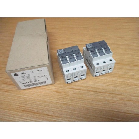 Allen Bradley 1492-FB3C30-L Fuse Holder 1492FB3C30L 3 Pole (Pack of 2)