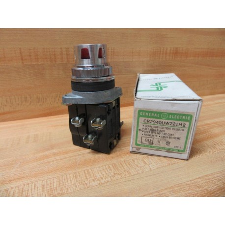 General Electric CR2940UW221H2 Illum. Pushbutton GE