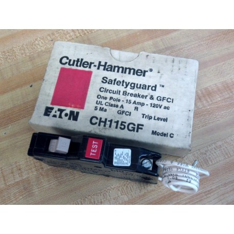 Cutler-Hammer CH115GF 1P Ground-fault Circuit Breaker 15A