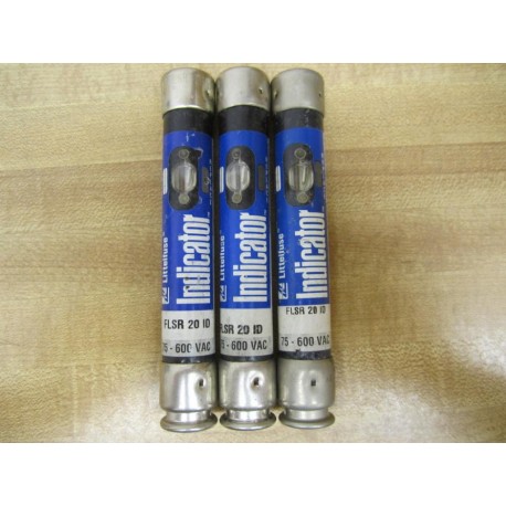 Littelfuse FLSR-20-ID Powr-Gard Fuse FLSR20ID Old Stock (Pack of 3) - New No Box