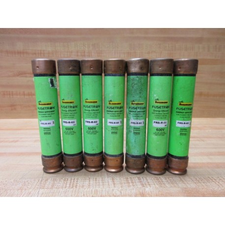 Buss FRS-R-60 Bussmann Fuse Cross Ref 1A707 Energy Efficient (Pack of 7) - Used