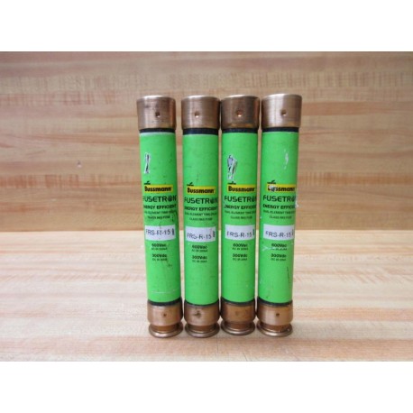 Buss FRS-R-15 Bussmann Fuse Cross Ref 1A703 Energy Efficient (Pack of 4) - Used