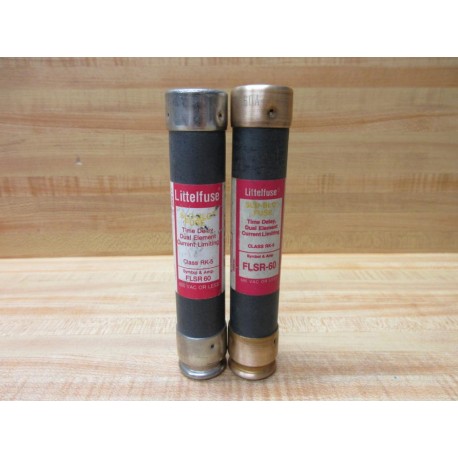 Littelfuse FLSR-60 Fuse Cross Ref 486L43, FLSR060 (Pack of 2) - New No Box