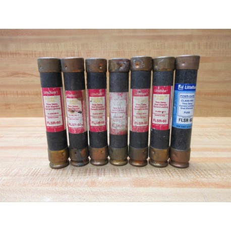 Littelfuse FLSR-60 Fuse Cross Ref 486L43, FLSR060 (Pack of 7) - Used