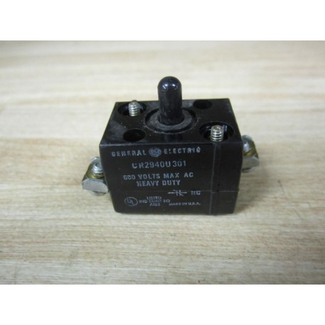 General Electric CR2940U301 Contact Block - Used