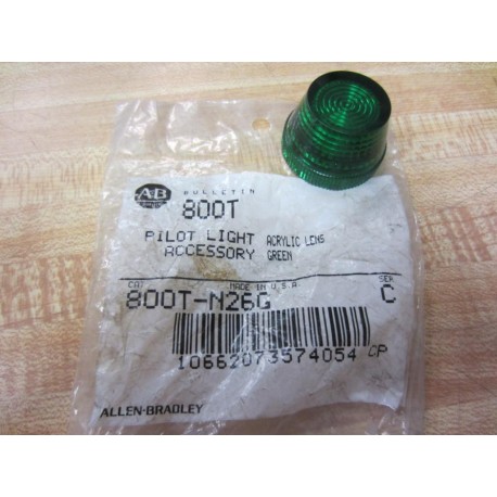 Allen Bradley 800T-N26G Green Lens Cap 800TN26G