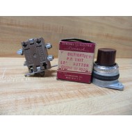 General Electric CR2940UJ202C Pushbutton Unit Dark Red