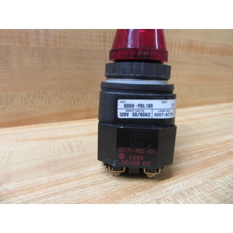 Allen Bradley 800H-PRL16R Pilot Light 800HPRL16R Red - New No Box