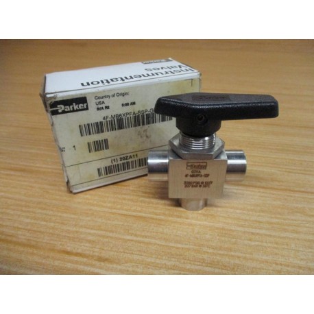 Parker 4F-MB6XPFA-SSP Instrumentation Ball Valve