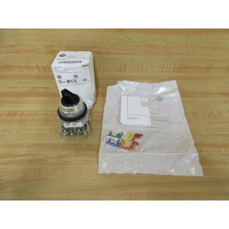 Allen Bradley 800T-HX2B Selector Switch 800THX2B WColored Inserts