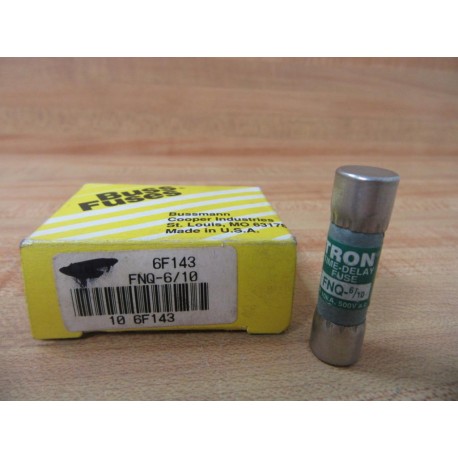 Buss FNQ-610 Bussmann Fuse Cross Ref 6F143 (Pack of 8)