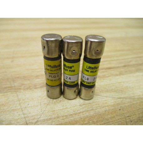 Littelfuse FLQ-2A Fuse Cross Ref 486J21, FLQ002 Tested (Pack of 3) - New No Box