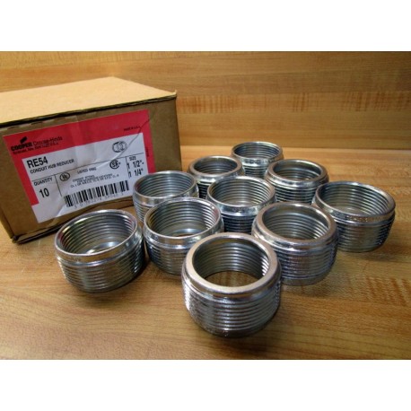 Cooper RE54 1-12"-1-14" Conduit Hub Reducer (Pack of 10)