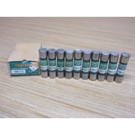 Buss FNM-610 Bussmann Fuse Cross Ref 4XC09 (Pack of 10)