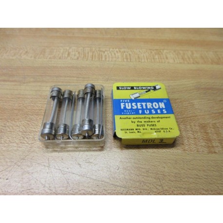 Buss MDL-2 Bussmann Fuse Cross Ref 4XH59 Wirewound Element, Pigtail (Pack of 5)
