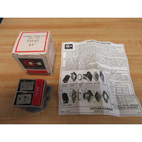 Cutler Hammer E30AF Multi Button Switch