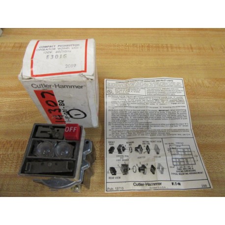Cutler Hammer E30JG Multi Function Switch