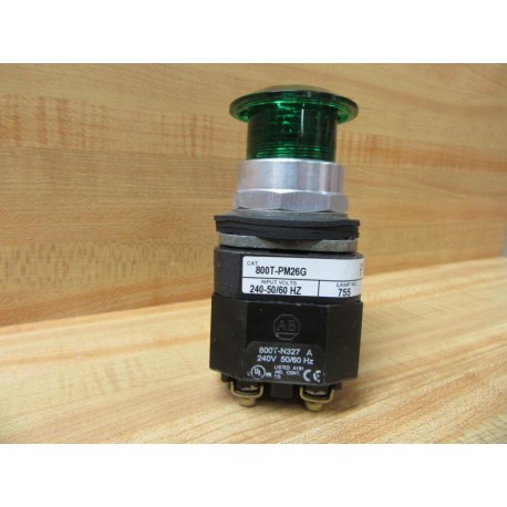 Allen Bradley 800T-PM26G Pushbutton 800TPM26G W800T-N327, 800T-XA - New No Box