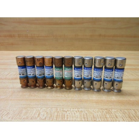 Littelfuse FLNR-20 Fuse Cross Ref 486K87, FLNR020 (Pack of 11) - New No Box