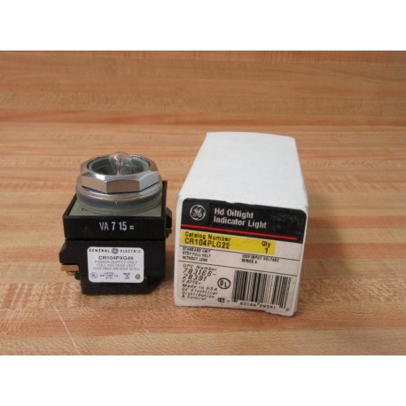 General Electric CR104PLG22 HD Oiltight Indicator Light GE