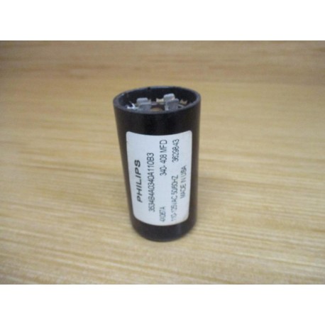 Philips 3534B4A0340A110B3 Capacitor 340-408MFD - New No Box