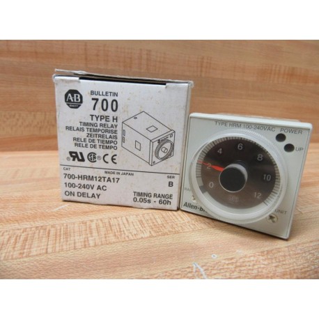 Allen Bradley 700-HRM12TA17 Time Delay Relay 700HRM12TA17 0-12 Seconds
