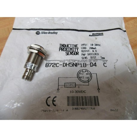 Allen Bradley 872C-DH5NP18-D4 Photoelectric Sensor 872CDH5NP18D4