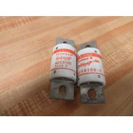 Gould Shawmut Ferraz Trionic A25X100 Type 4 Amp-Trap Fuse A25X100-4 (Pack of 2) - New No Box