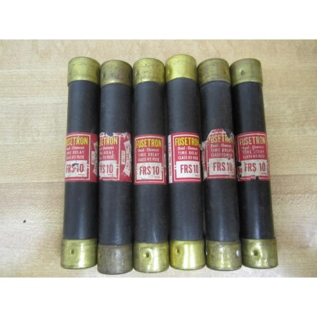 Fusetron FRS-10 Fuse FRS10 (Pack of 6) - Used