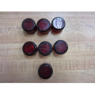 Allen Bradley 800T-N40 Lens Cap Red 800TN40 (Pack of 7) - Used