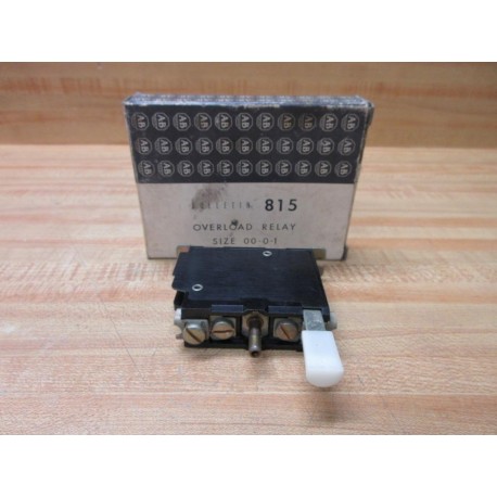 Allen Bradley 815-BOV4 Overload Relay 815B0V4