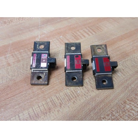 Square D B3.00 Overload Relay Heater Element B300 Double Wall (Pack of 3) - Used