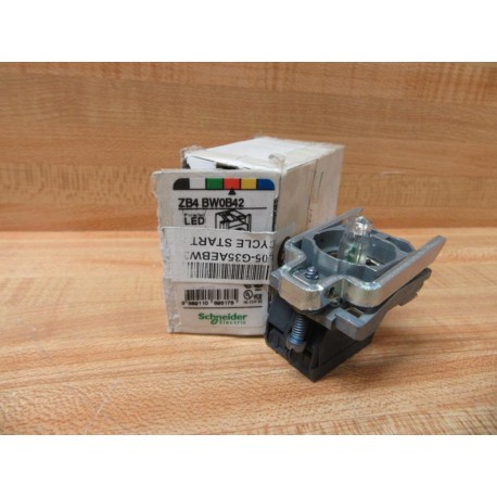 Schneider ZB4 BW0B42 Telemecanique Pilot Light Block ZB4BW0B42