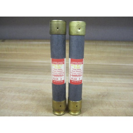Littelfuse FLSR-3 Fuse Cross Ref 486L20, FLSR003 (Pack of 2) - New No Box