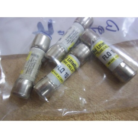 Littelfuse FLQ-10 Fuse Cross Ref 486J29, FLQ010 (Pack of 4) - New No Box
