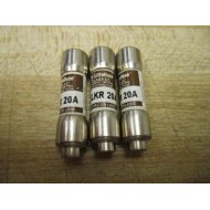 Littelfuse KLKR-20 Fuse Cross Ref 486M79, KLKR020 Tested (Pack of 3) - New No Box