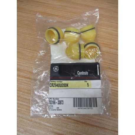 General Electric CR2940U200K Yellow Indicator Light Cap (Pack of 5)