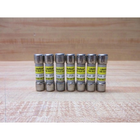 Littelfuse FLQ-25 Fuse Cross Ref 486J34, FLQ025 (Pack of 7) - New No Box