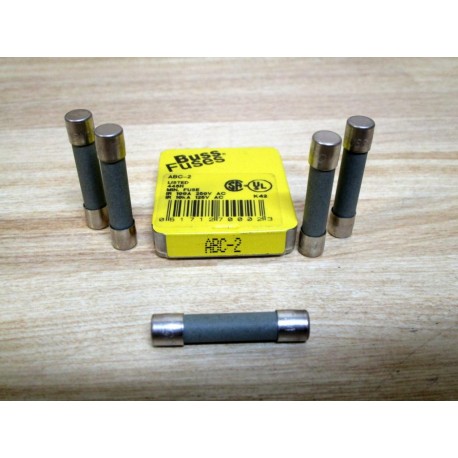 Buss ABC-2 Bussmann Fuse Cross Ref 6F039 Gray (Pack of 10)