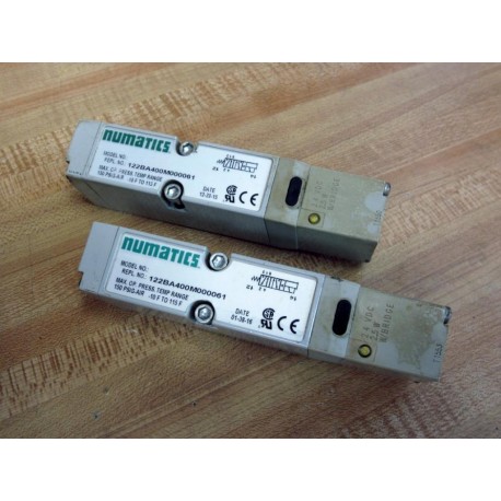 Numatics 122BA400M000061 Solenoid Valve (Pack of 2) - Used