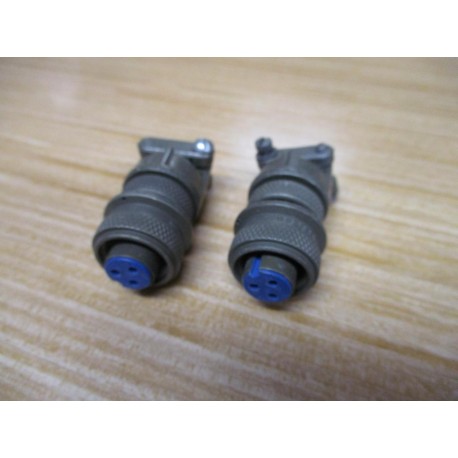 Amphenol MS3106A-10SL-3S Connector 97-3106A-10SL-3S (Pack of 2) - New No Box