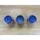 Allen Bradley 800FM-LF6 Blue Push Button 800FMLF6 (Pack of 3) - Used