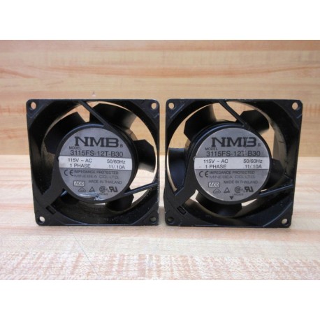 NMB 3115FS-12T-B30 Fan 3115FS12TB30 (Pack of 2) - Used