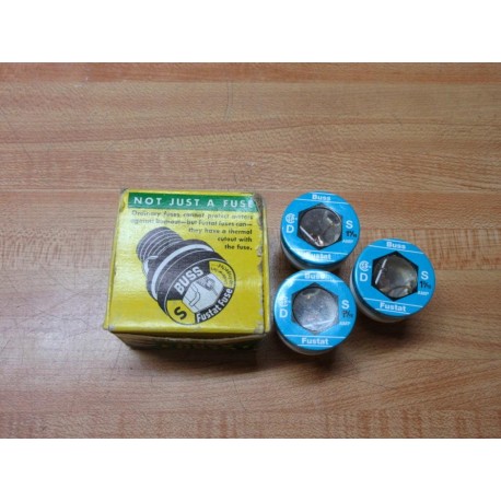 Buss S-1-810 Bussmann Plug Fuse Cross Ref 1CZ08 (Pack of 3)