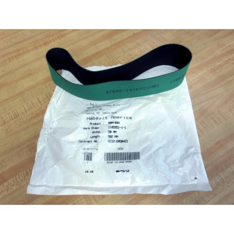 Habasit America MAM-04H-50-582 Green Conveyer Belt MAM-04H