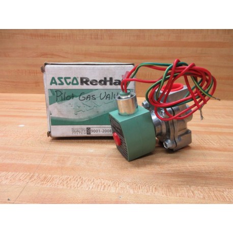 Asco 8215G030 Red Hat Solenoid Valve 4KY42 WOut Legend Plate