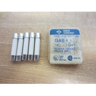 Shawmut GAB1 Gould Fast Acting Fuse 1A 250V 3AB1A (Pack of 5)