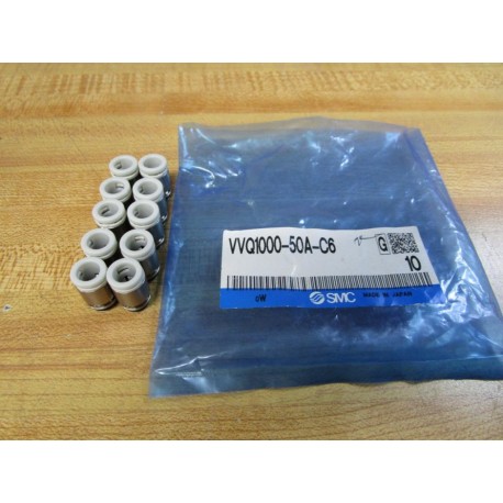 SMC VVQ1000-50A-C6 Fitting Assembly VVQ100050AC6 (Pack of 10)