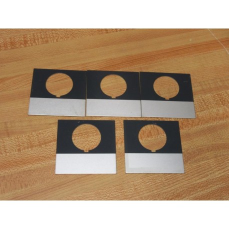 Allen Bradley 40011-111-01 Blank Legend Plate - Aluminum (Pack of 5) - New No Box